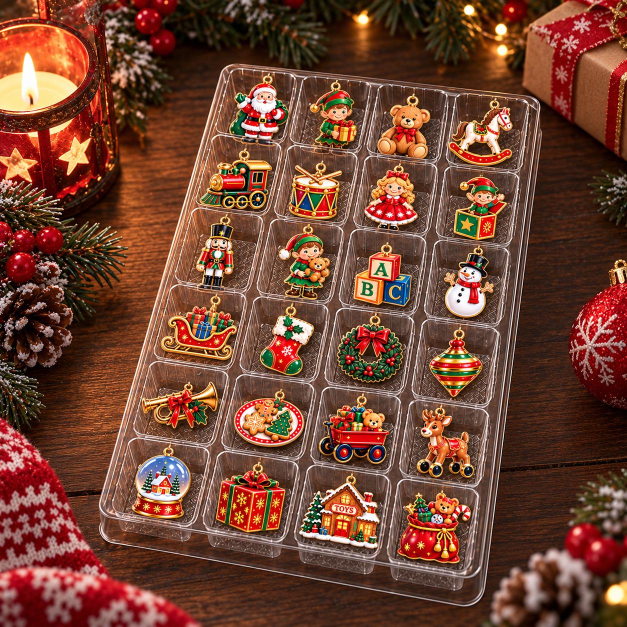 Santa Christmas Advent Calendar HG 2026, 24 Day Countdown, Holiday Countdown Calendar, Winter Decor, Holiday Magic - Image 3