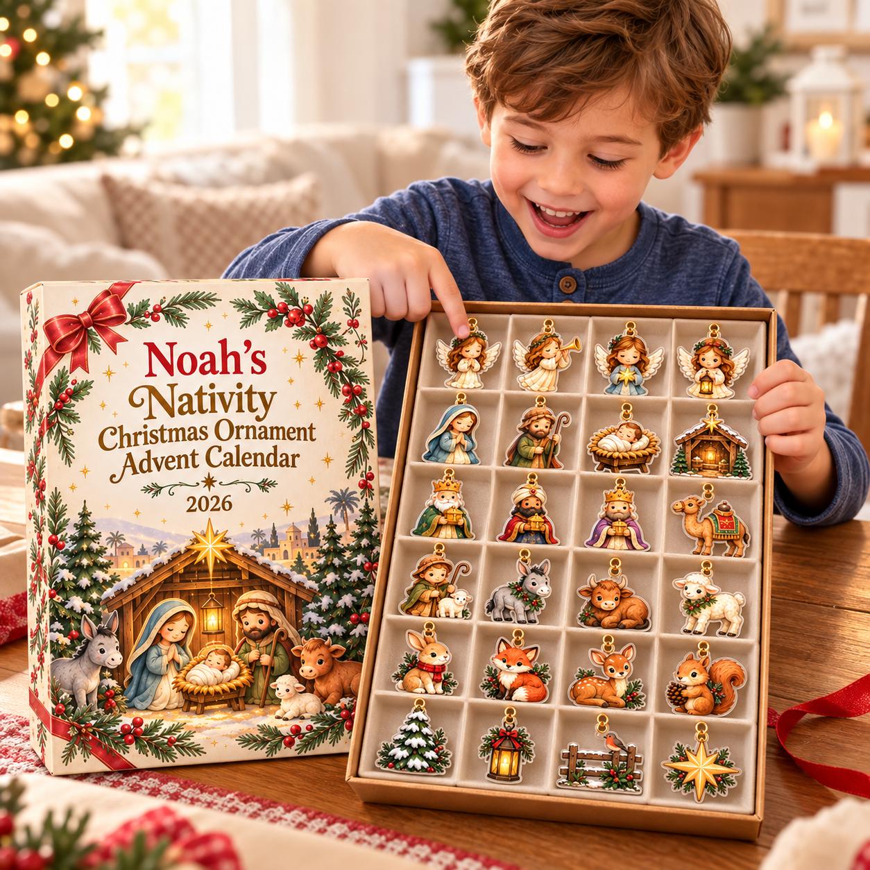 Woodland Nativity Advent Calendar HG 2026, 24 Days Christmas Countdown Blind Box, Christian Xmas Family Gift - Image 6