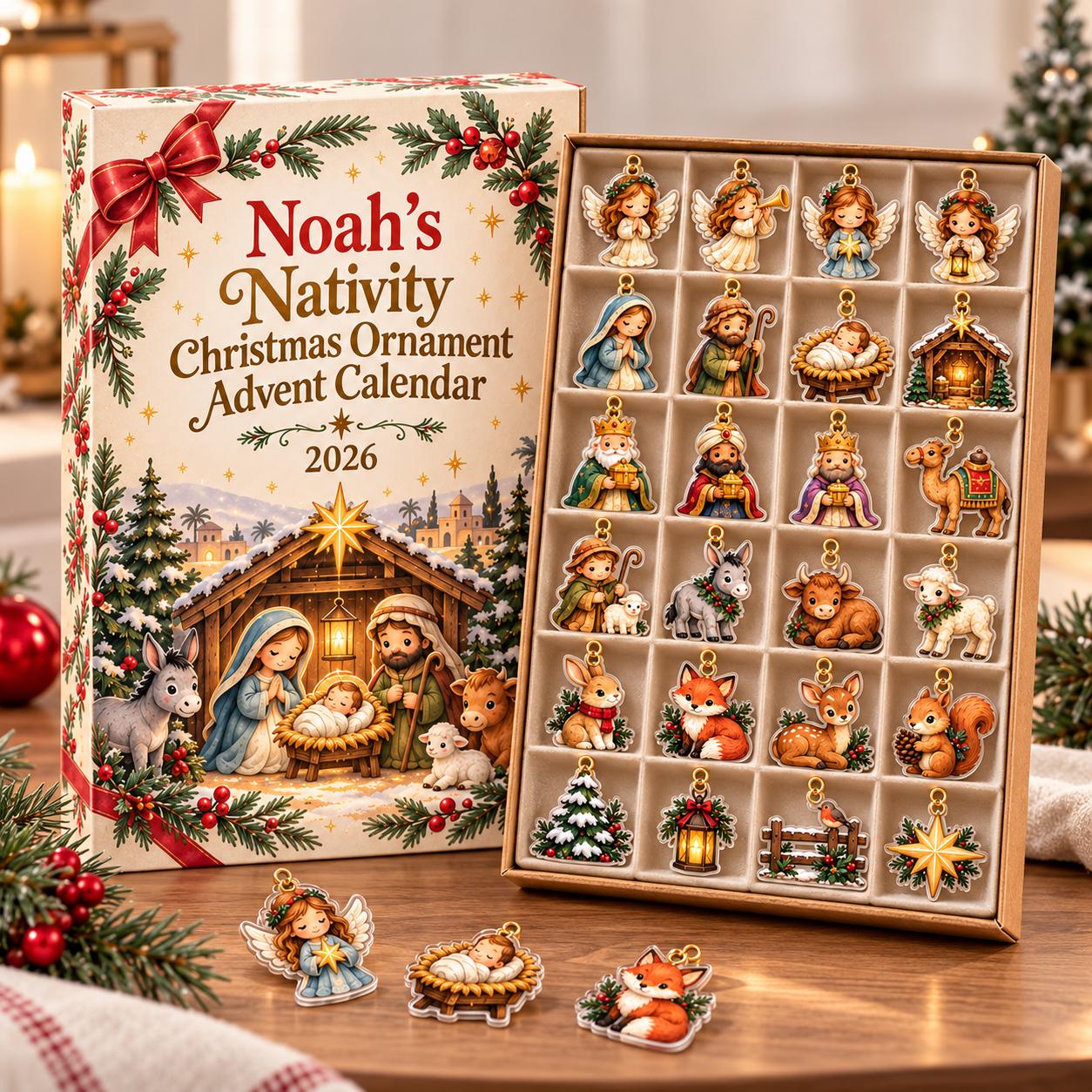 Woodland Nativity Advent Calendar HG 2026, 24 Days Christmas Countdown Blind Box, Christian Xmas Family Gift - Image 8