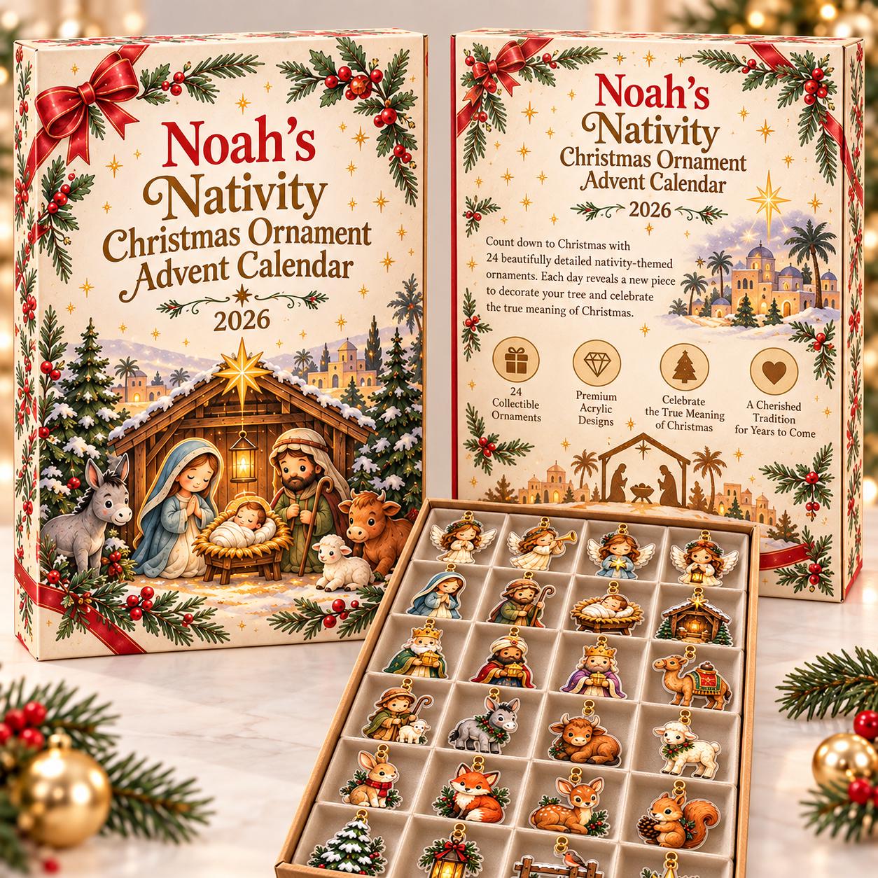 Woodland Nativity Advent Calendar HG 2026, 24 Days Christmas Countdown Blind Box, Christian Xmas Family Gift - Image 9