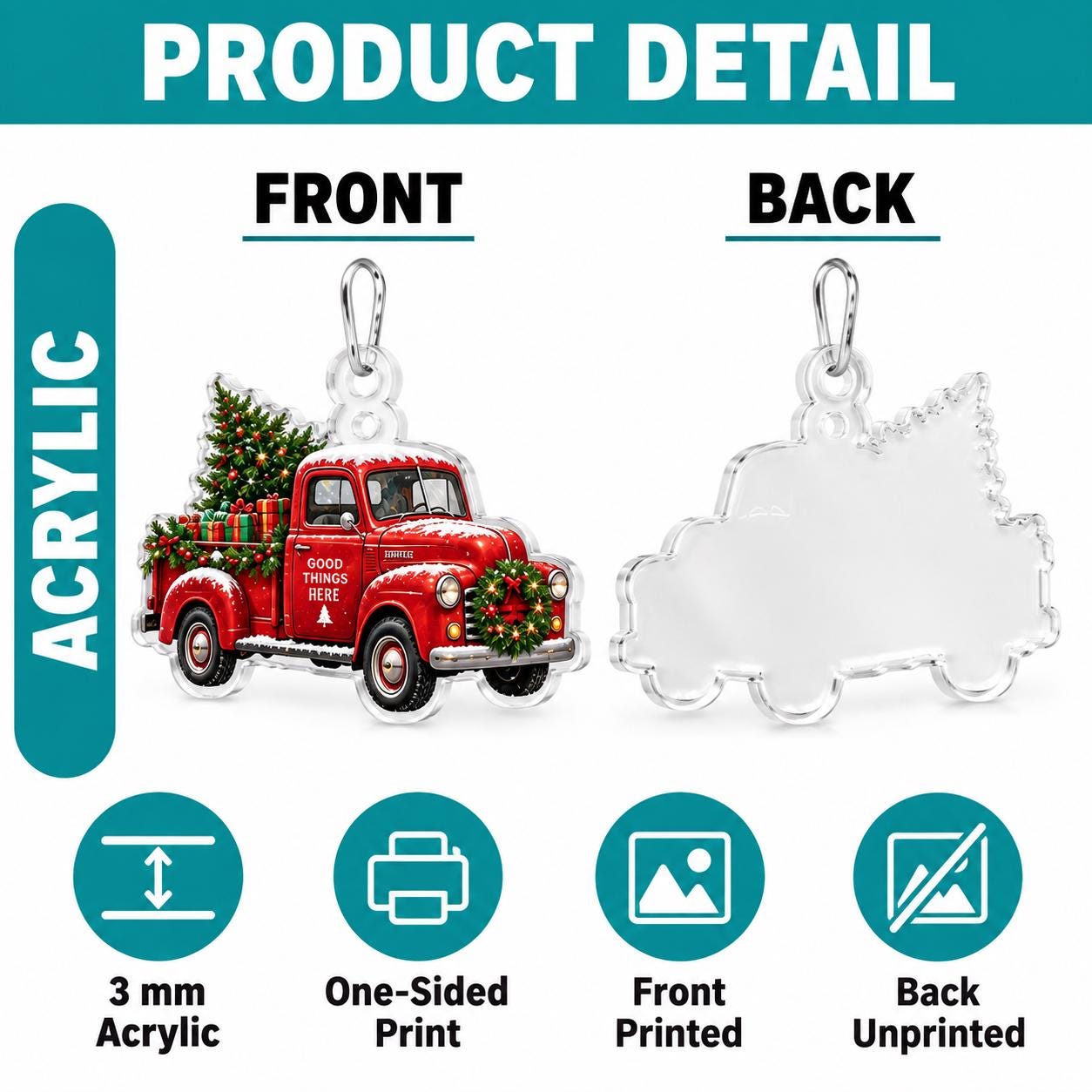 Truck Advent Calendar HG 2026, 24 Acrylic Vehicle Ornaments, Christmas Countdown Box, Truck Lover Gift for Kids and Families - Image 6