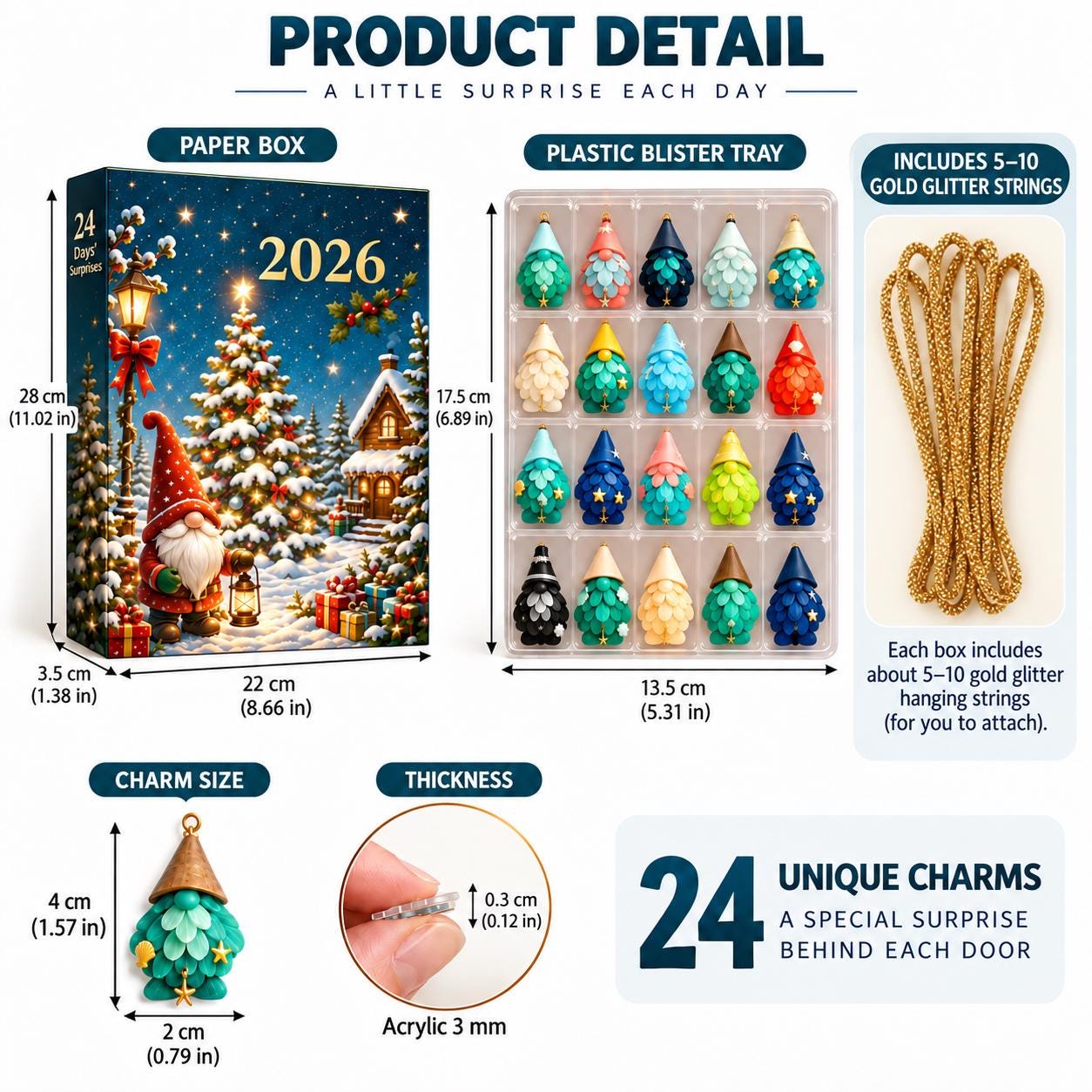 Nutcracker Christmas Advent Calendar HG 2026, 24-Day Christmas Countdown, Holiday Gift,Highland Cow Collectible, Family Activity, Holiday Magic - Image 9