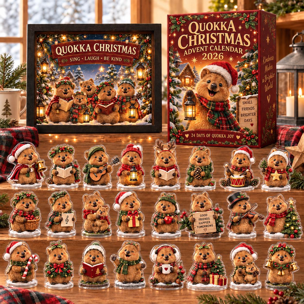 Quokka Christmas Advent Calendar HG 2026, 24 Days Countdown Holiday Decor, Cute Australian Animal Figurines, Unique Xmas Gift for Kids Family - Image 9