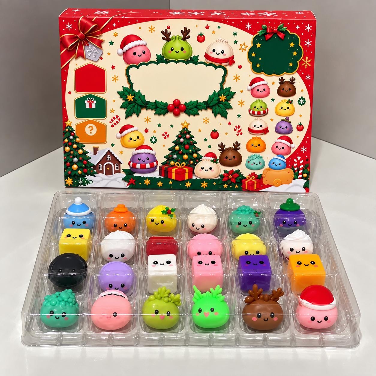 2026 Kawaii Squishy Advent Calendar HG, HG 24-Day Fidget Toy Countdown (Kids and Teens) - Image 3