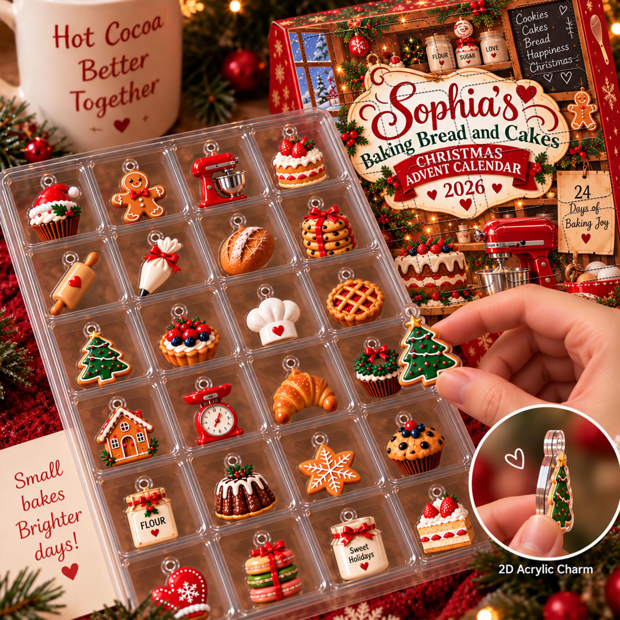 Personalized Christmas Baking Advent Calendar HG 2026, Custom Name Holiday Countdown - Image 5