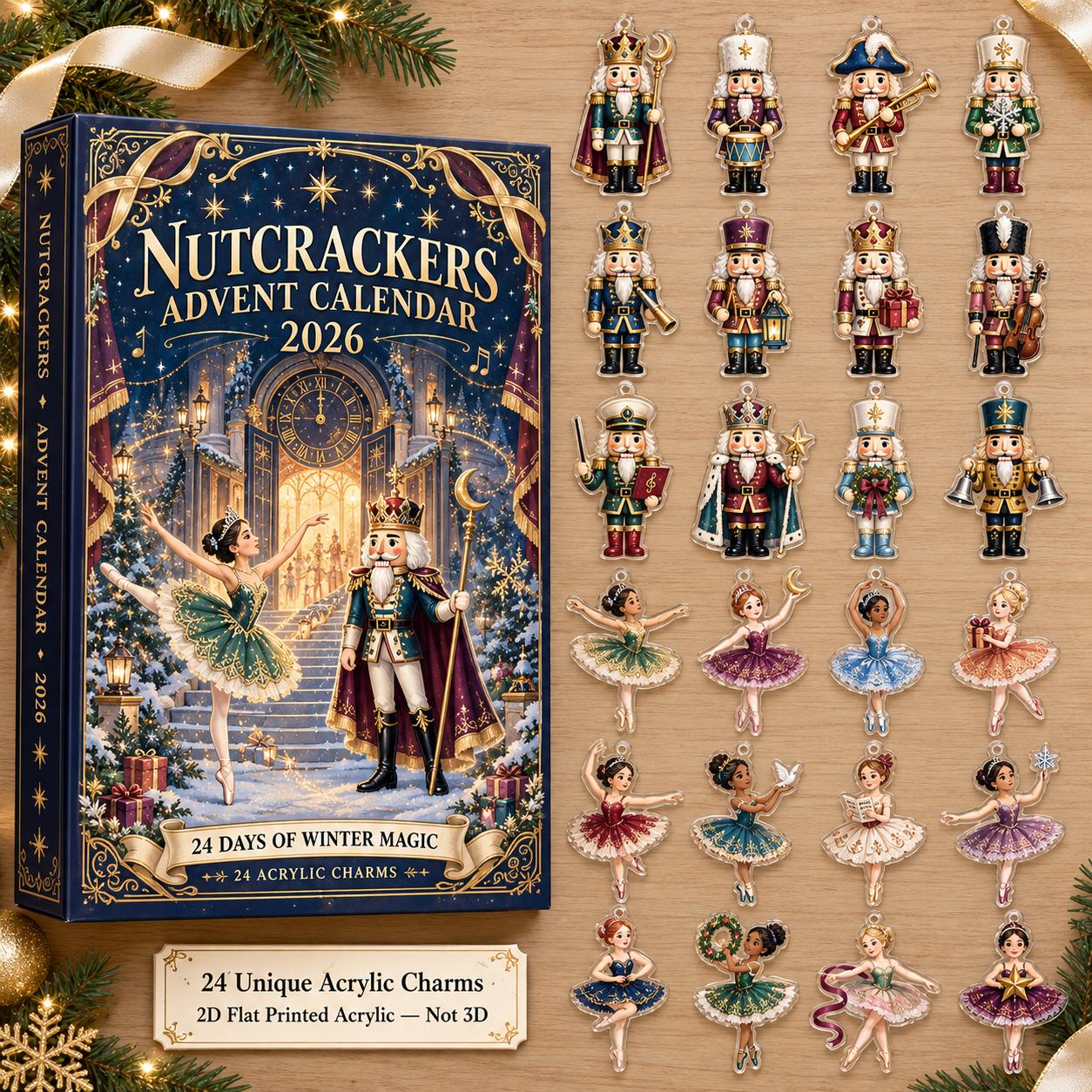 Personalized Nutcracker Advent Calendar HG 2026: 24-Day Countdown Box