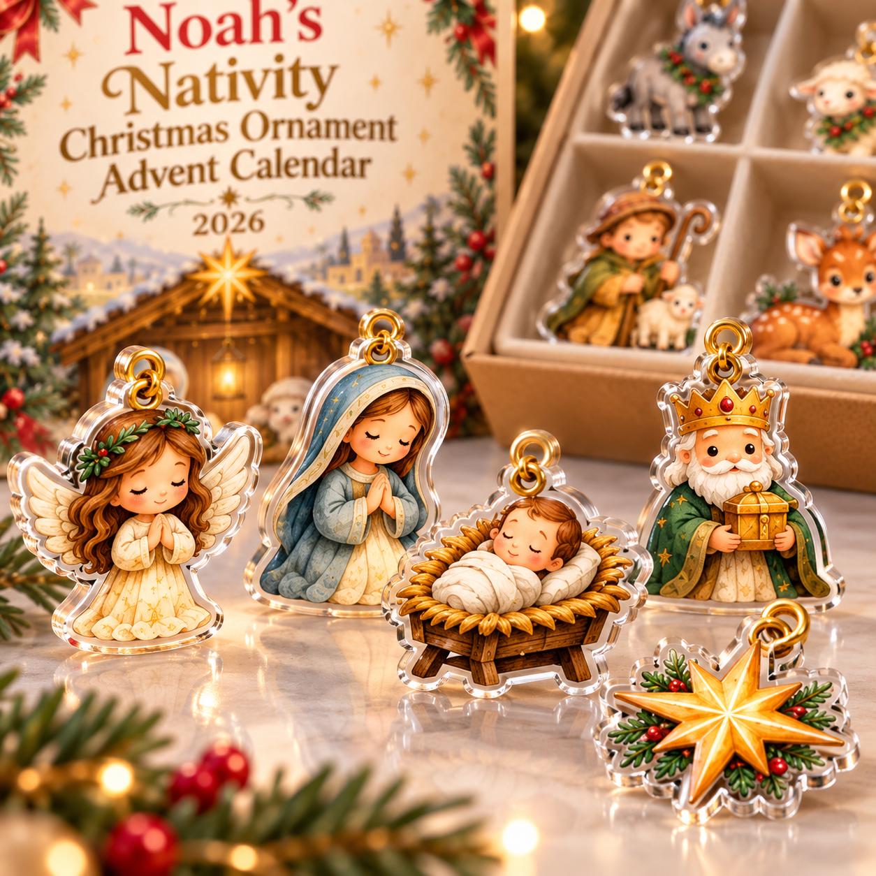 Woodland Nativity Advent Calendar HG 2026, 24 Days Christmas Countdown Blind Box, Christian Xmas Family Gift - Image 2