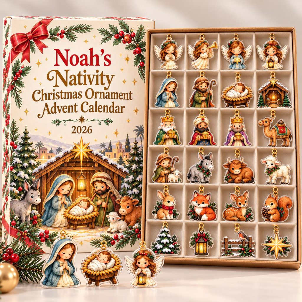 Woodland Nativity Advent Calendar HG 2026, 24 Days Christmas Countdown Blind Box, Christian Xmas Family Gift