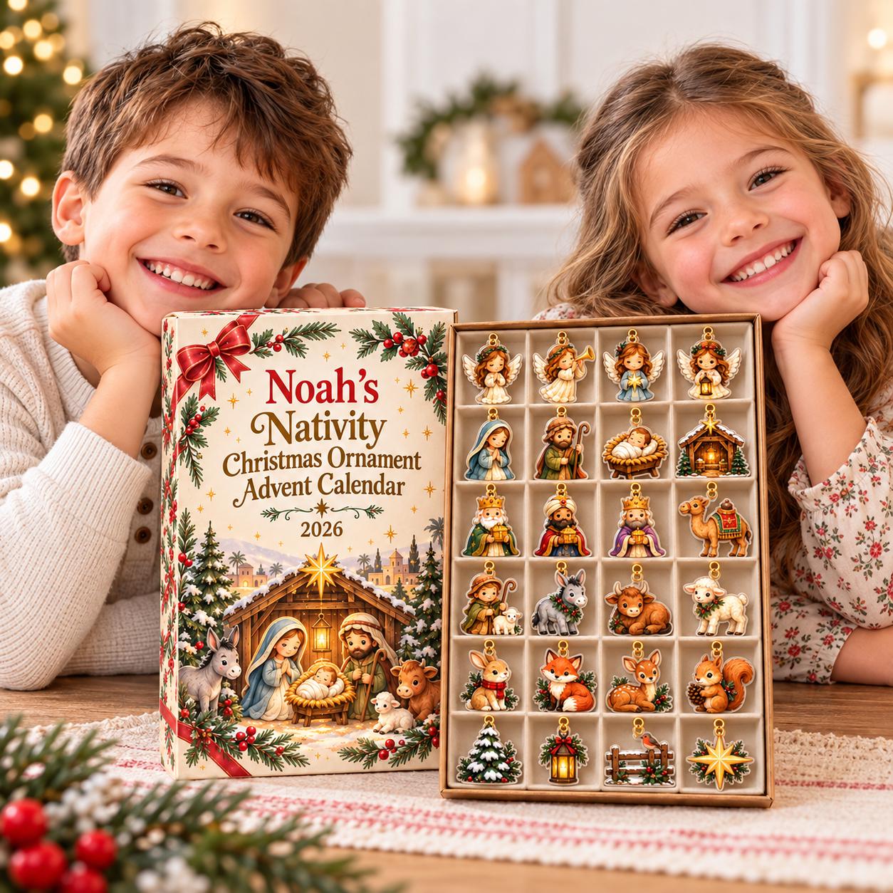 Woodland Nativity Advent Calendar HG 2026, 24 Days Christmas Countdown Blind Box, Christian Xmas Family Gift - Image 3