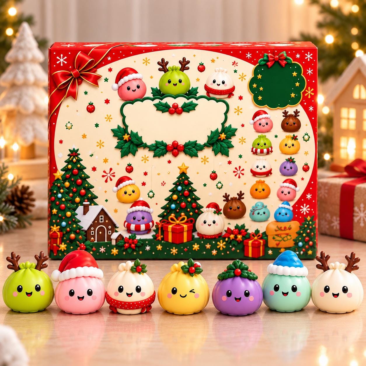 2026 Kawaii Squishy Advent Calendar HG, HG 24-Day Fidget Toy Countdown (Kids and Teens)