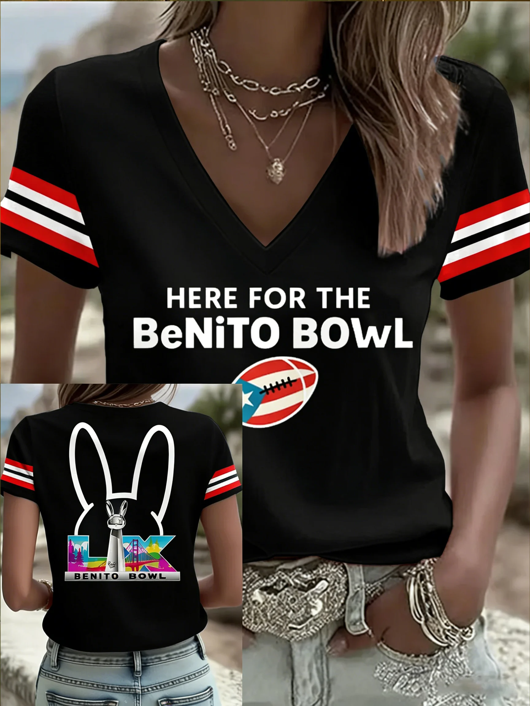 Benito Bowl Puerto Rico Baseball Jersey Benito Team Football Puerto Rico Flag Jersey Jersey Football Shirt HFN - Image 2