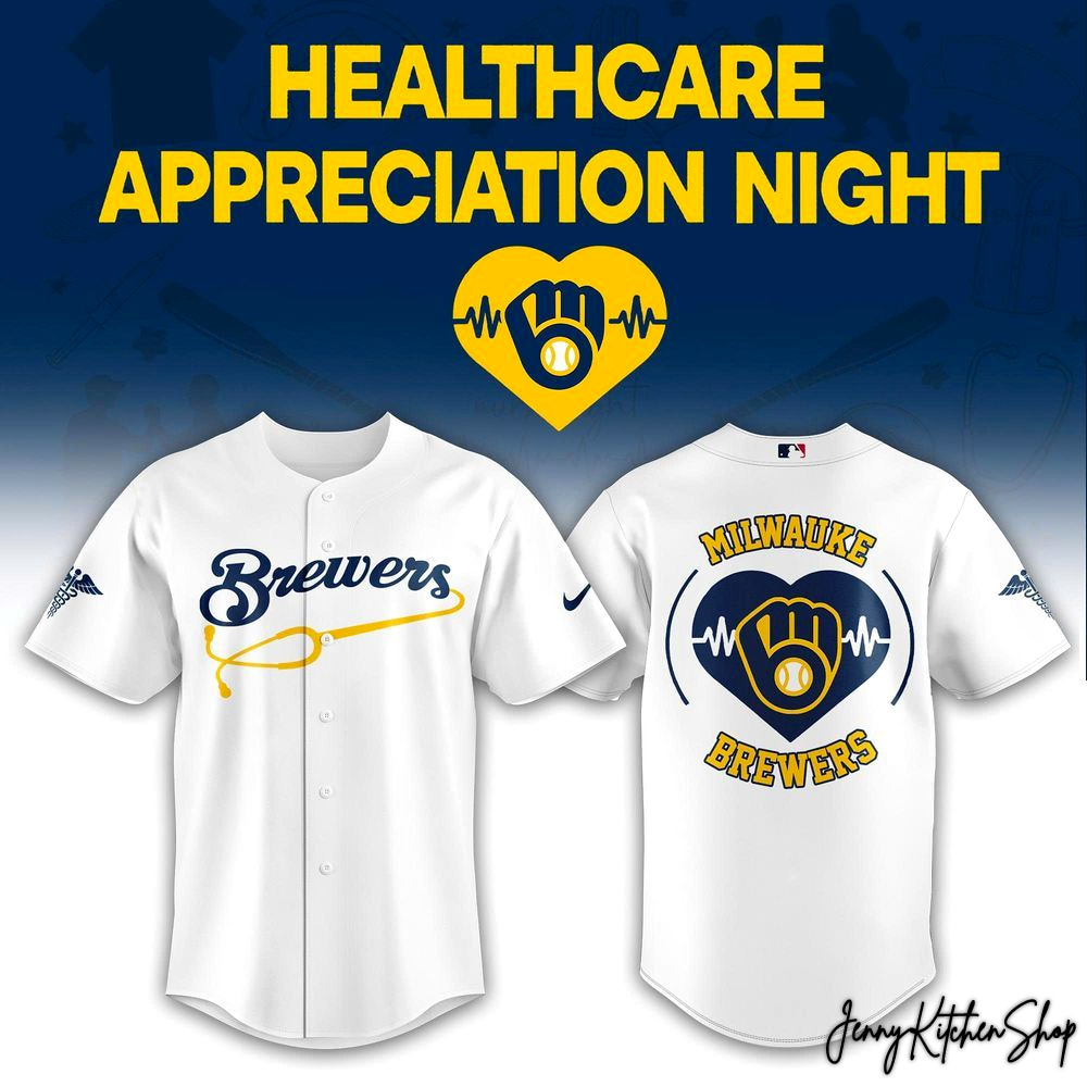 Milwaukee Brewers 2026 Healthcare Appreciation Night HFN Baseball Jersey - Image 2