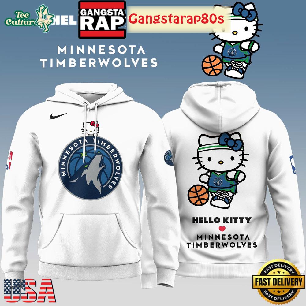 Minnesota Timberwolves x Hello Kitty 2025 Special Edition Unisex T-Shirt Hoodie Or Zip-up Hoodie LN Shirt