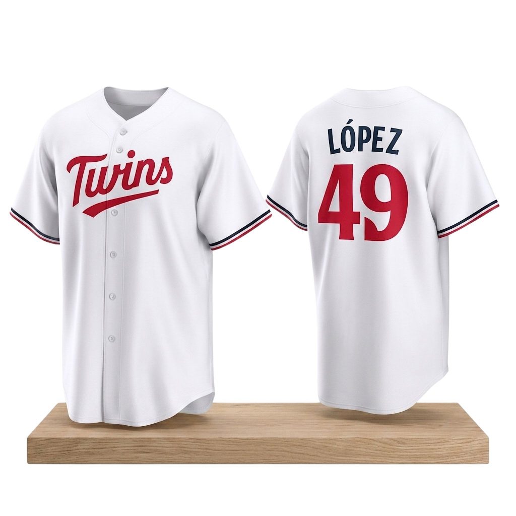 Minnesota Twins #49 Pablo Lopez 2026 Baseball Jersey HG MN Twins Merch Gift For Baseball Fans