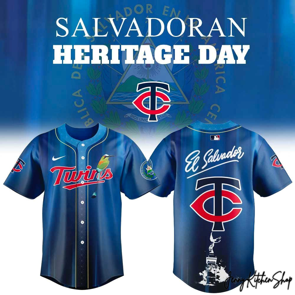 Minnesota Twins Salvadoran Heritage Day 2026 HFN Baseball Jersey