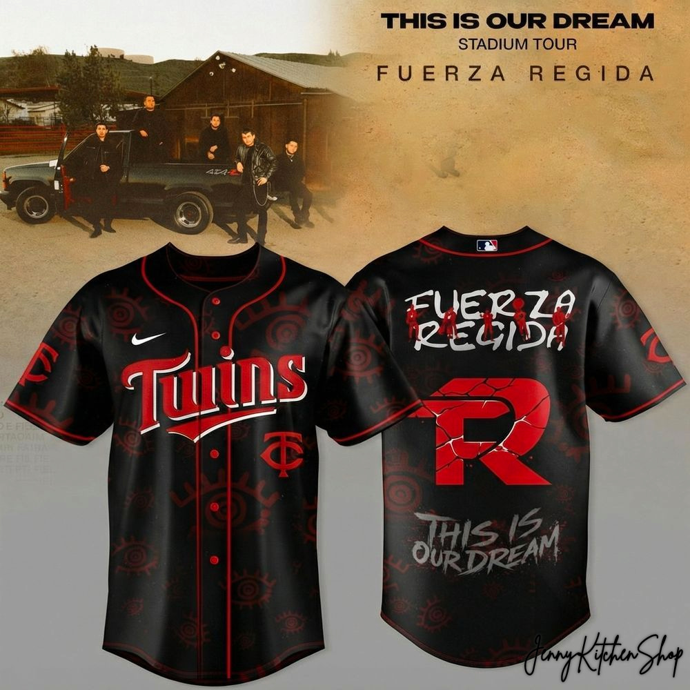 Minnesota Twins x Fuerza Regida This Is Our Dream Stadium Tour 2026 HFN Baseball Jersey