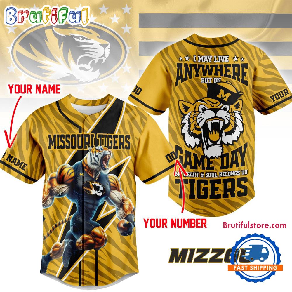 Missouri Tigers 2025 NCAA Game Day HFN Baseball Jersey Shirt