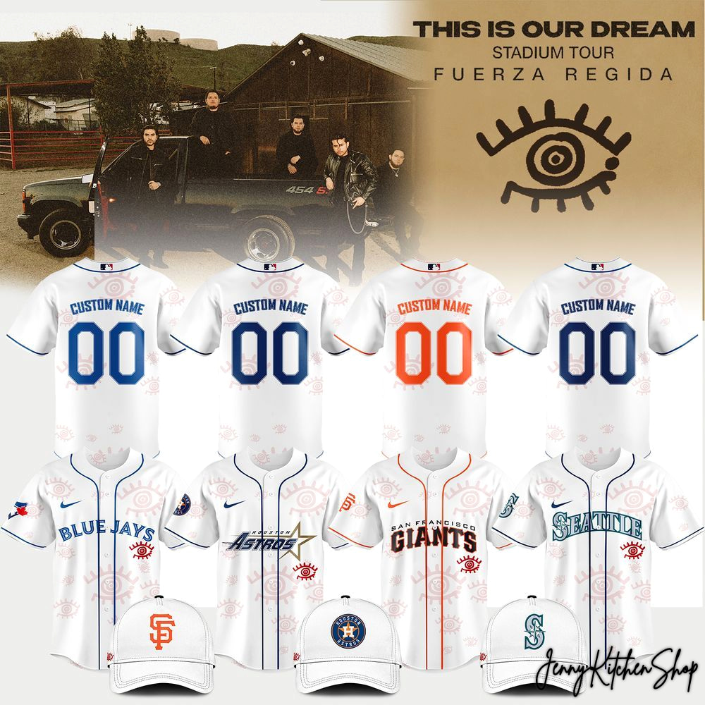 MLB x All Team Fuerza Regida This Is Our Dream Stadium Tour 2026 Limited White HFN Baseball Jersey