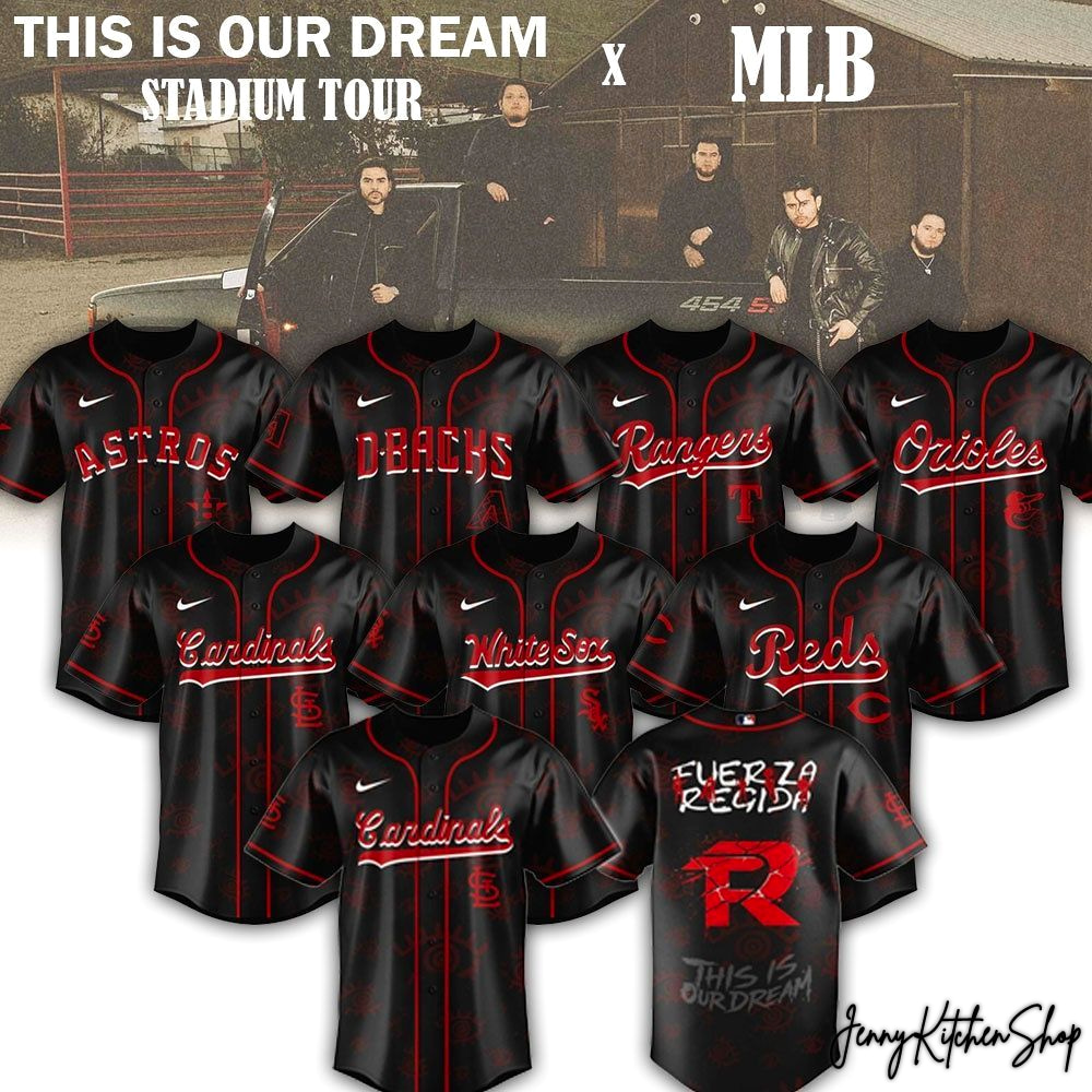 MLB x This Is Our Dream Tour 2026 Collection Teams HFN Baseball Jersey