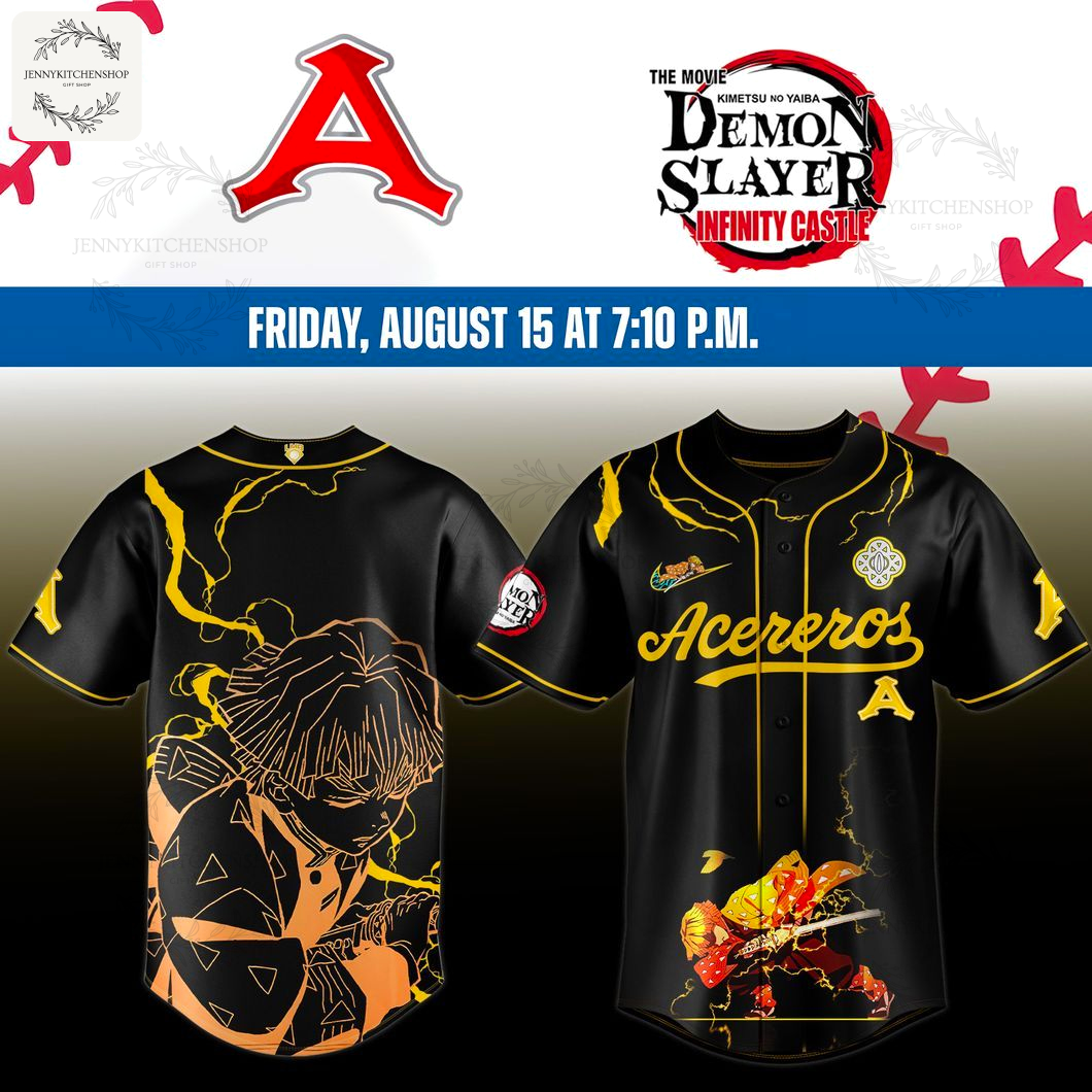Monclova x Demon Slayer Agatsuma Zenitsu HFN Baseball Jersey