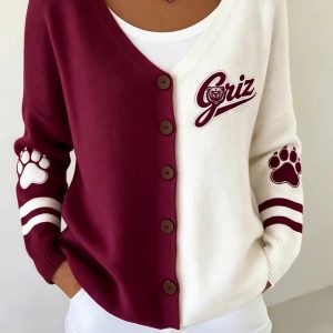 Montana Football Merch Montana Football Game Day Cardigan HG Sports Fans Gift