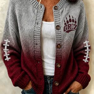 Montana Football Merch Montana Football Season Cardigan HG Best Gift For Her