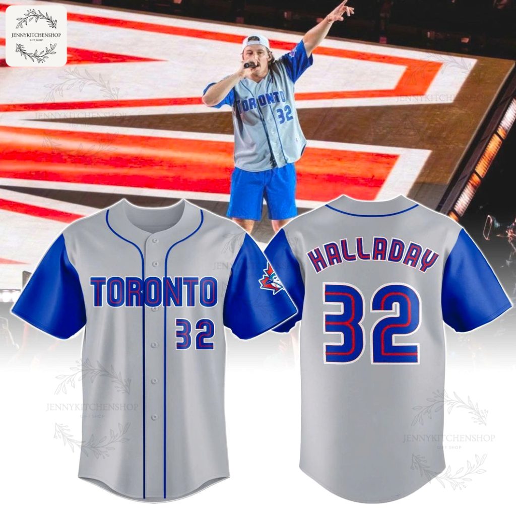 Morgan Wallen Halladay 32 Toronto Blue Jays HFN Baseball Jersey – Iconic Fan Gear