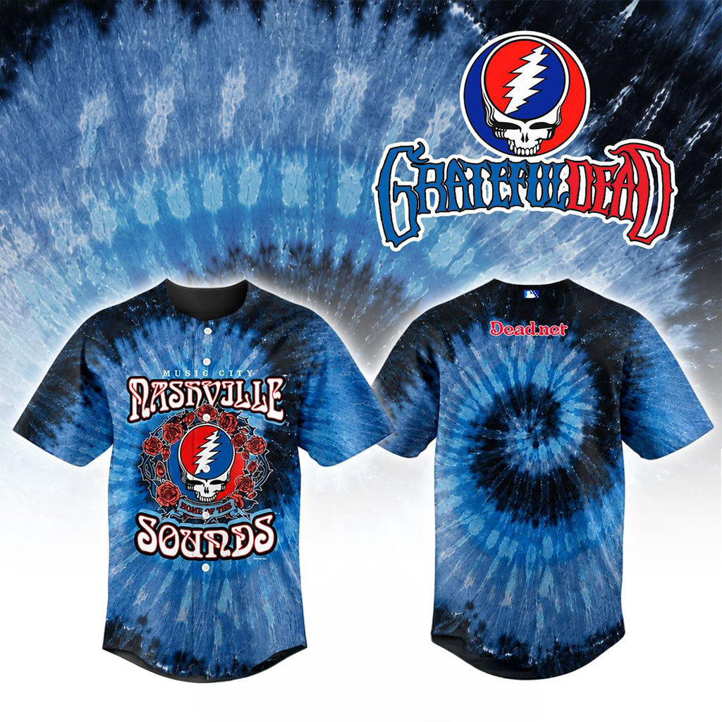 Nashville Sounds Grateful Dead Night Game 2026 Baseball Jersey HG Nashville Sounds Merch Fan Gifts – Joyoce