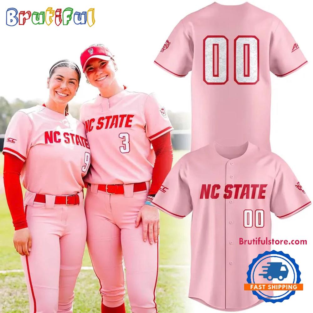 NC State Wolfpack Softball Dogwood Flower Uniform Limited Edition HFN Baseball Jersey Shirt