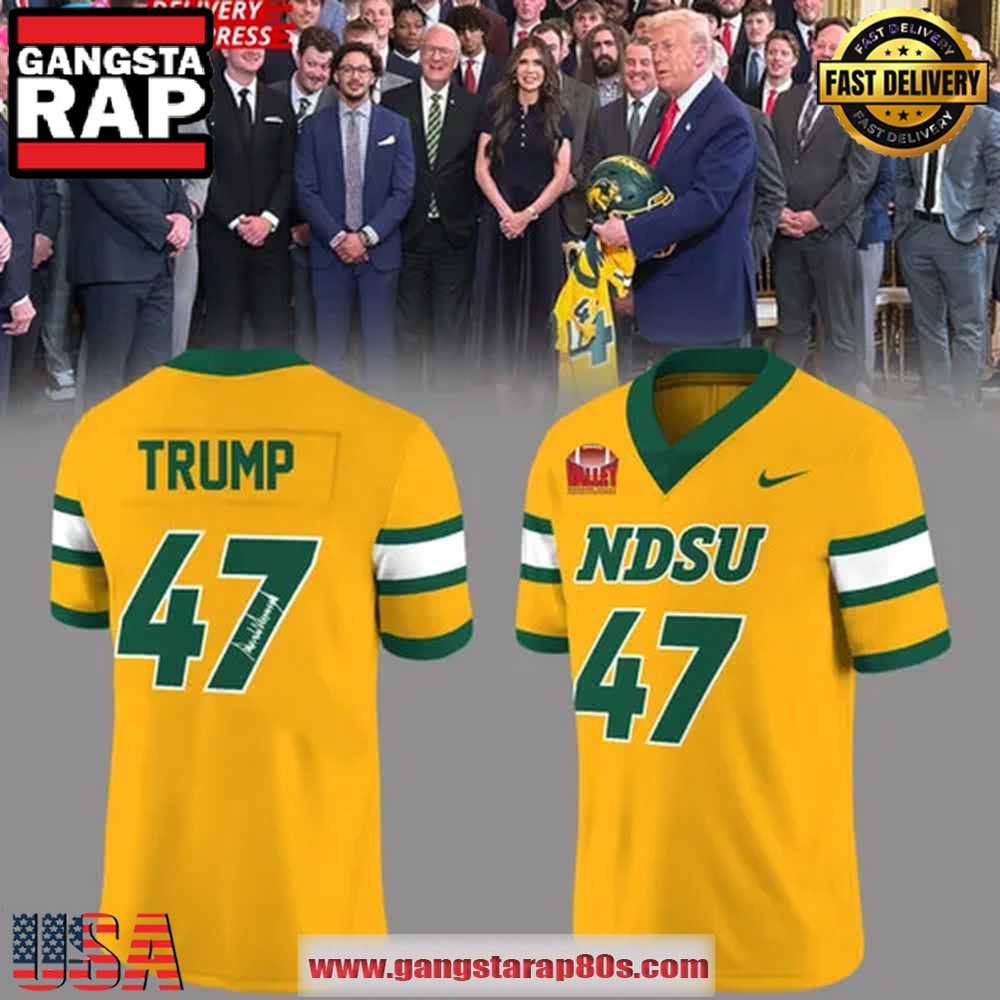 NDSU Football x Donald Trump Signature Special Football Jersey LN