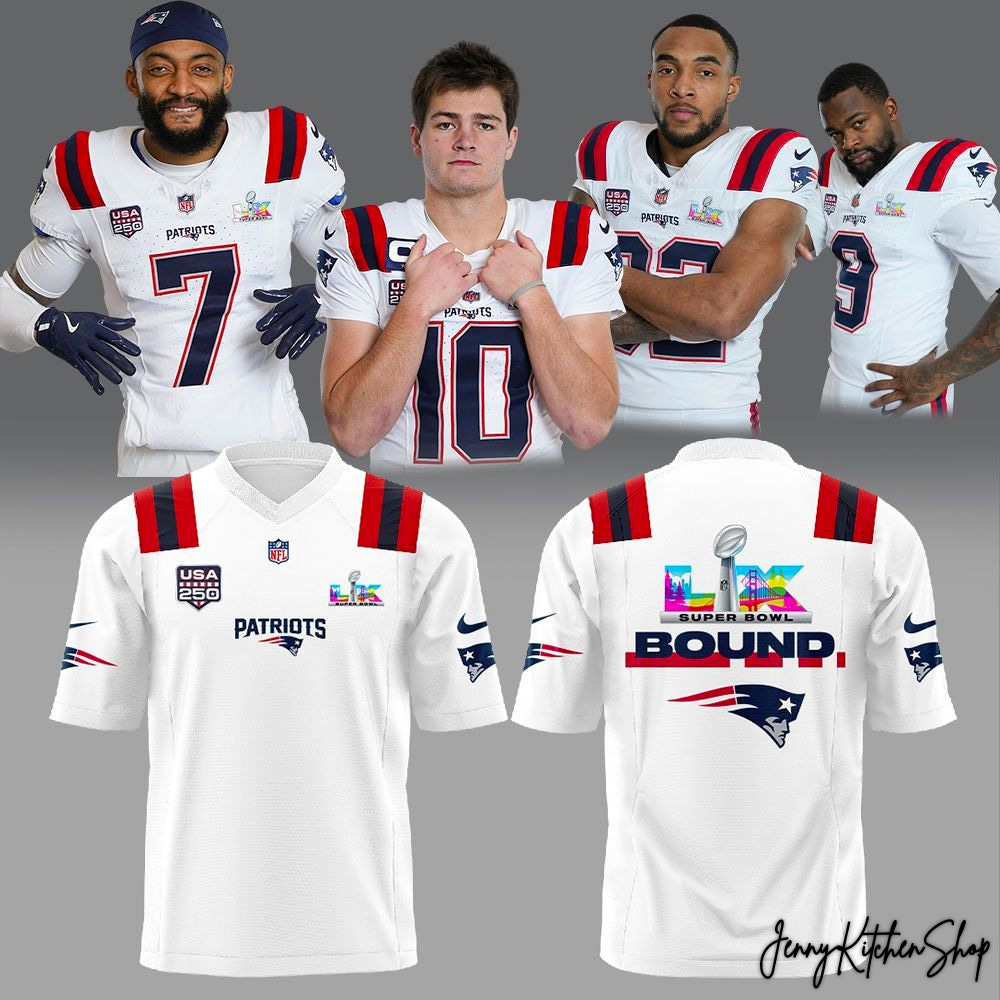 New England Patriots 250 USA LIX Super Bowl Special HFN Football Jersey