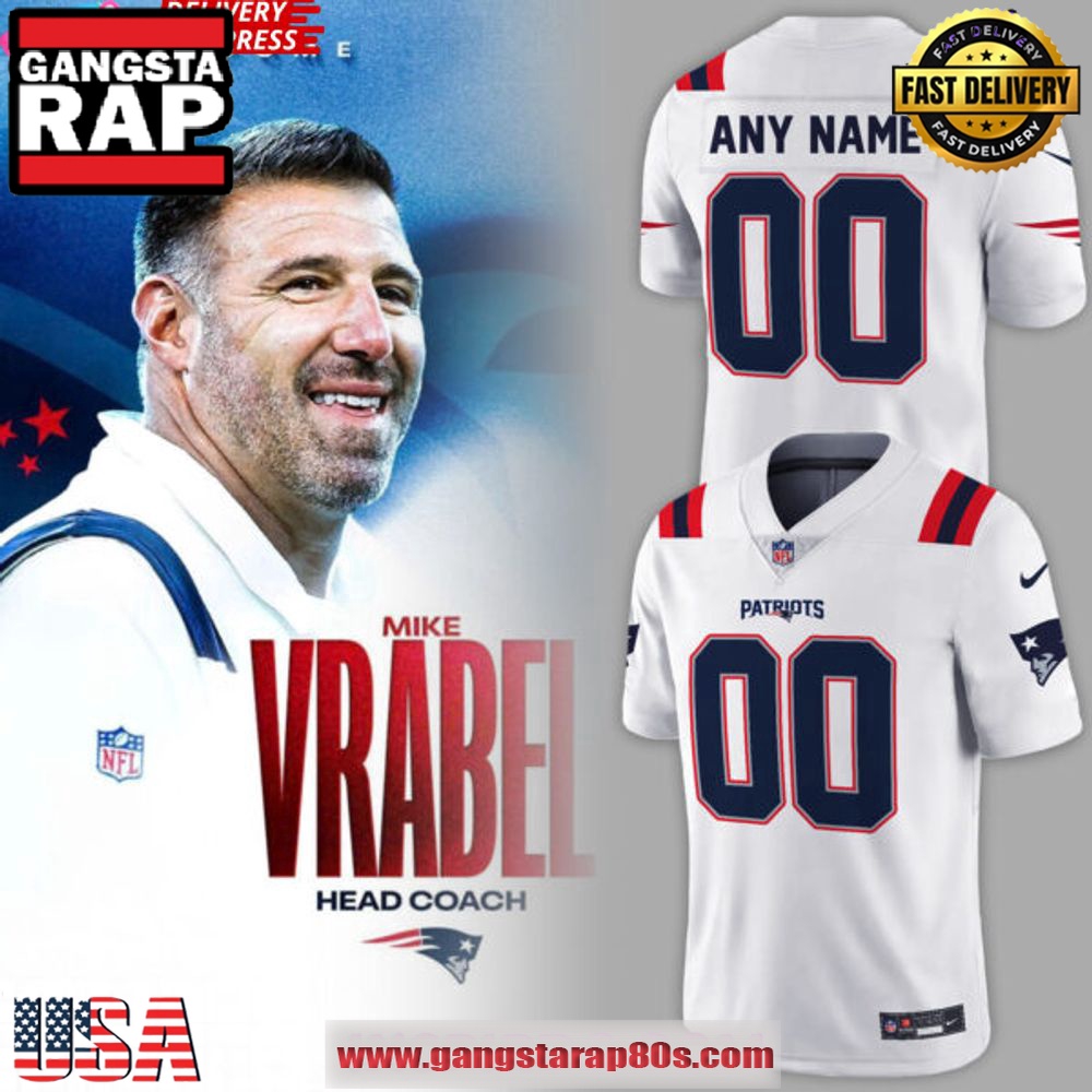 New England Patriots New Uniform 2024-25 Special Edition White Football Jersey LN
