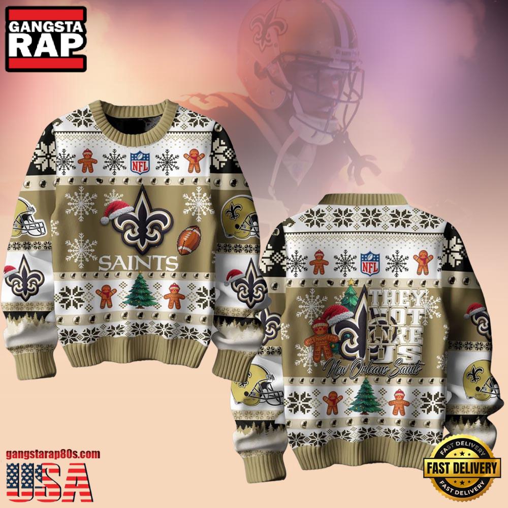 New Orleans Saints NFL New Orleans Saints Christmas Ugly Sweater LNs