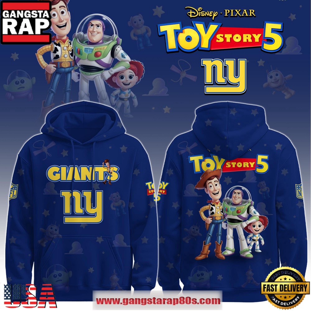 New York Giants NFL x Toy Story 5 T-Shirt Hoodie Or Zip-up Hoodie LN Shirt