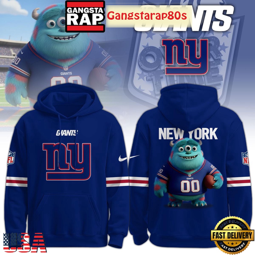 New York Giants x Monsters 2025 Custom T-Shirt Hoodie Or Zip-up Hoodie LN