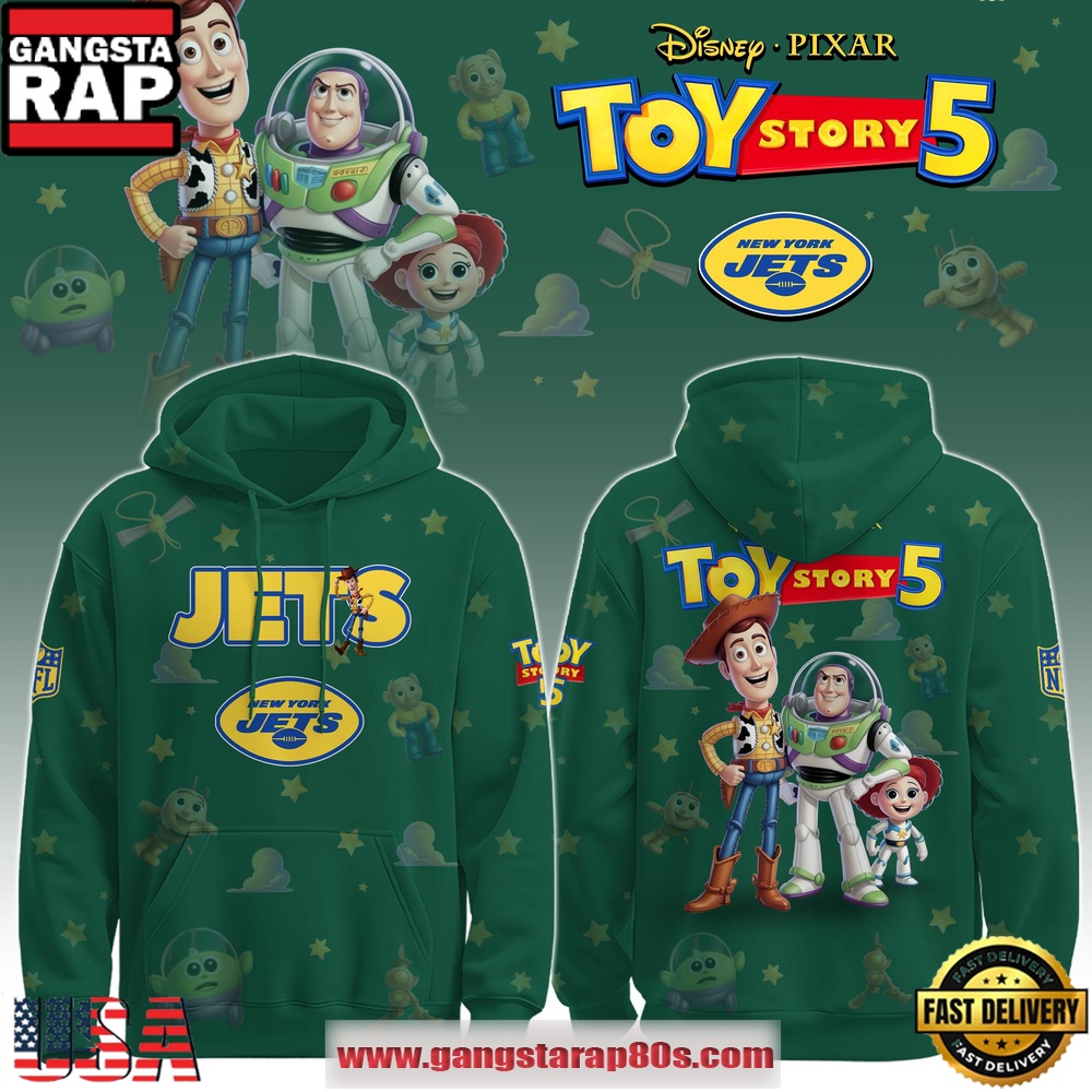 New York Jets NFL x Toy Story 5 T-Shirt Hoodie Or Zip-up Hoodie LN Shirt
