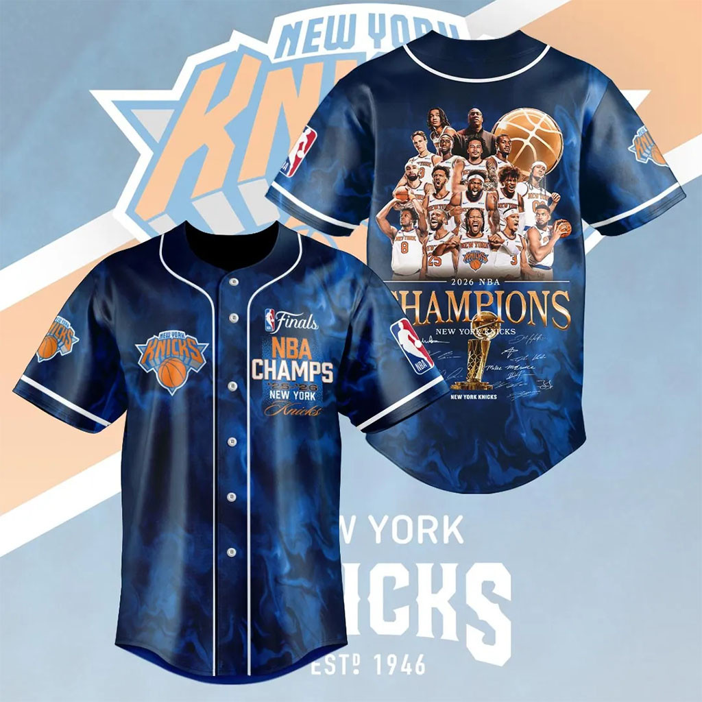 New York Knicks 2026 Finals Champions Baseball Jersey HG Knicks Merch Gifts For Basketball Fan – Joyoce