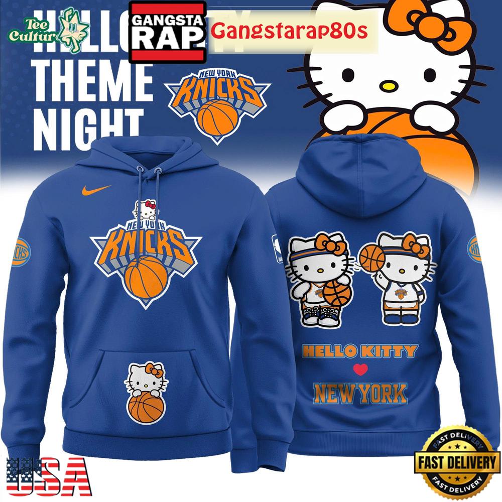 New York Knicks x Hello Kitty Night 2026 Special Edition Unisex T-Shirt Hoodie Or Zip-up Hoodie LN Shirt