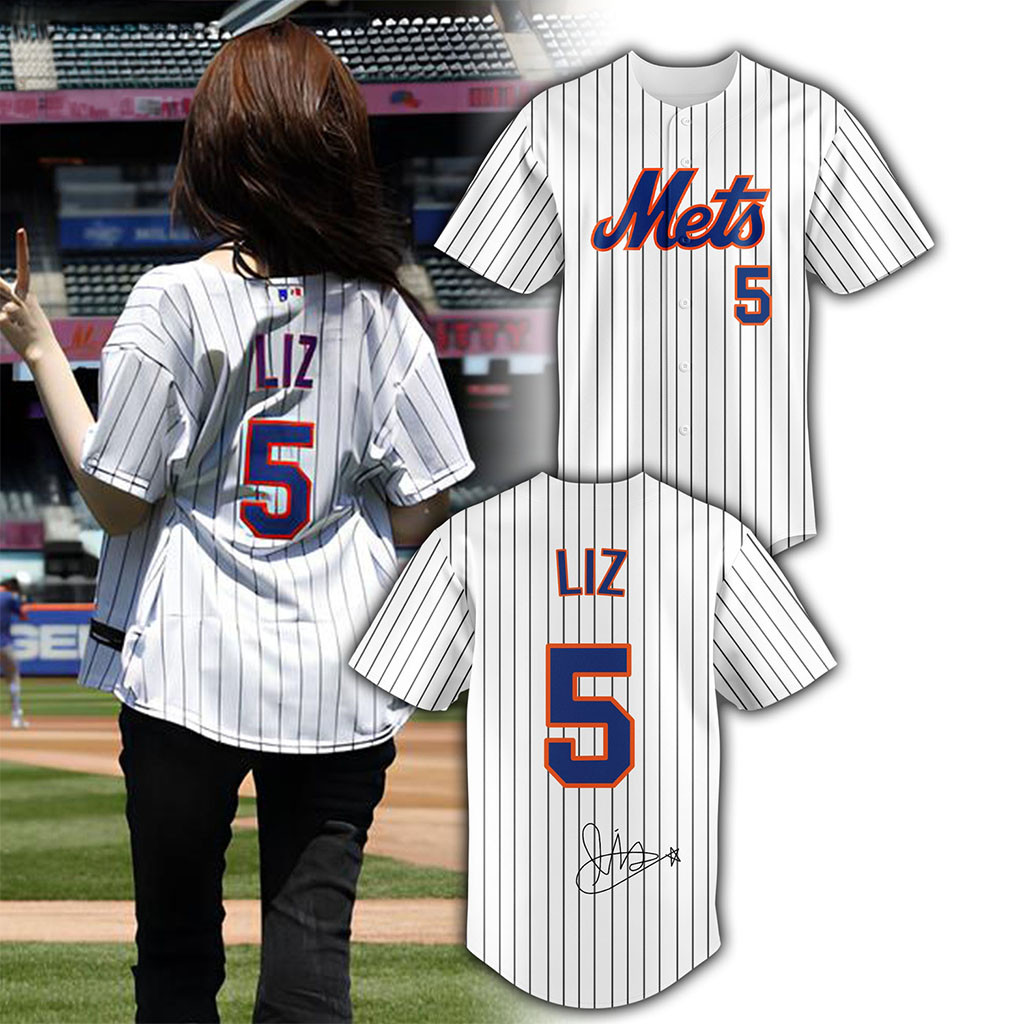 New York Mets #5 Liz 2026 Baseball Jersey HG NY Mets Merch Best Gifts For Baseball Lovers