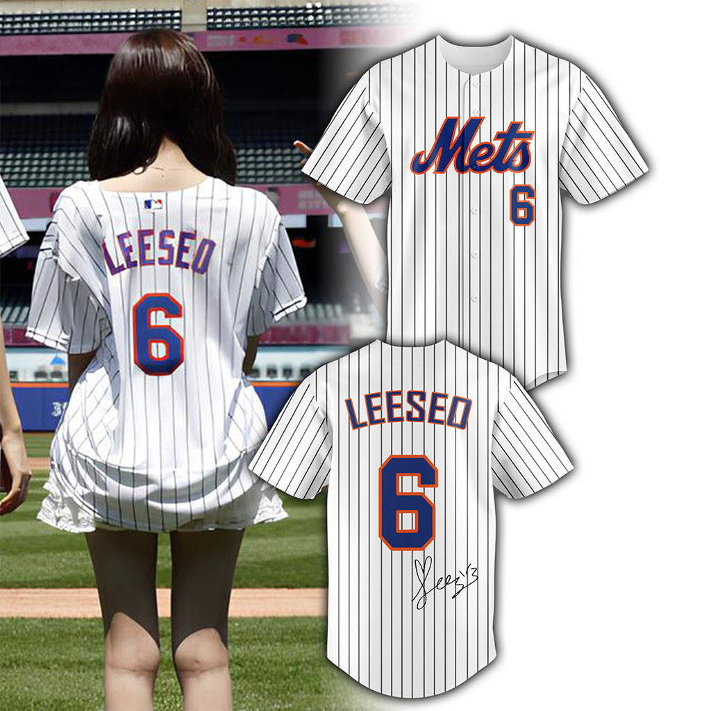 New York Mets #6 Leeseo 2026 Baseball Jersey HG NY Mets Merch Gifts For Baseball Lovers