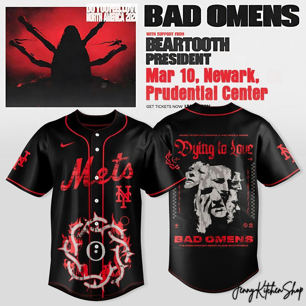 New York Mets x Omens Do You Feel Love North American Tour 2026 HFN Baseball Jersey