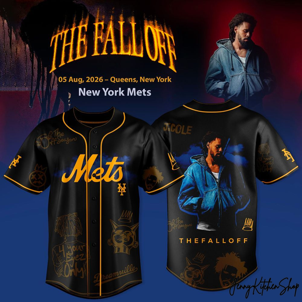 New York Mets x The Fall Off J Cole World Tour 2026 HFN Baseball Jersey