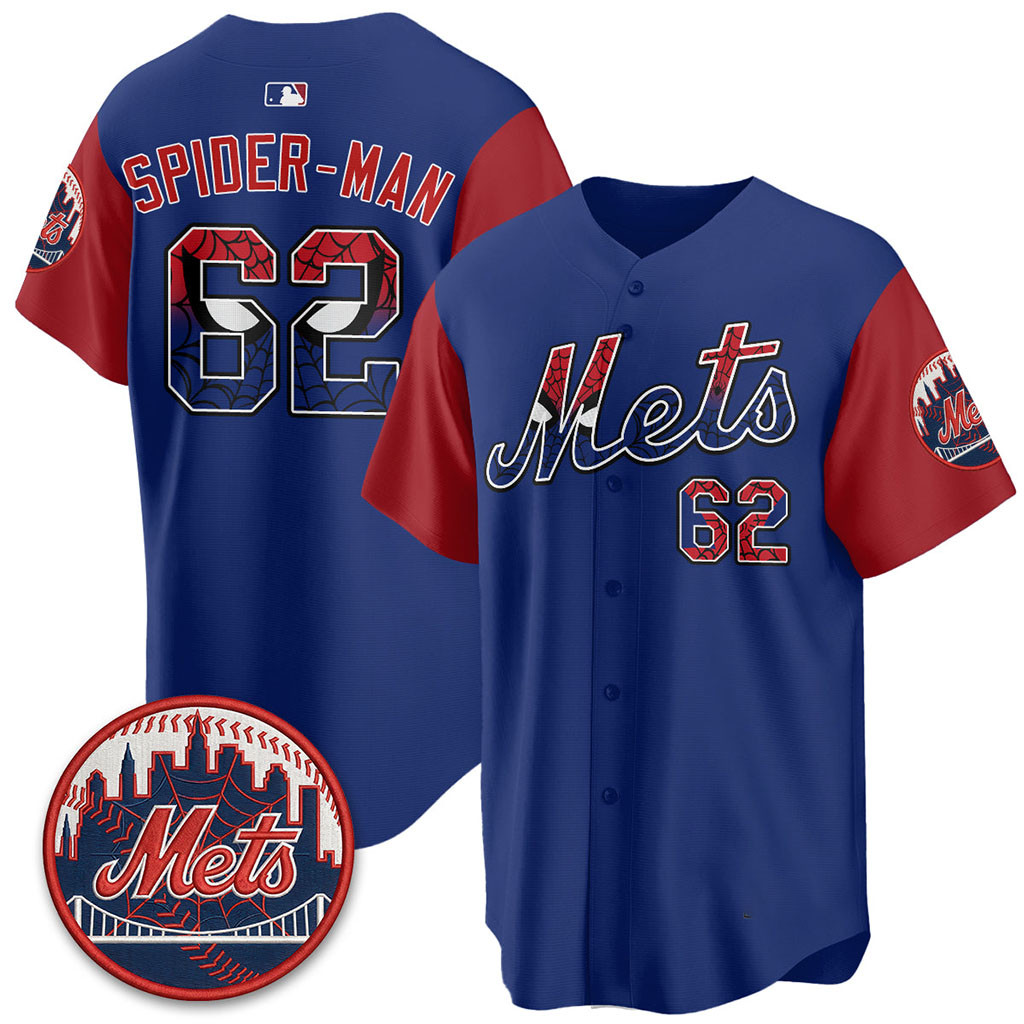 New York Mets X Web-Head Spider Man Brand New Day Baseball Jersey HG NY Mets Merch Fan Gifts