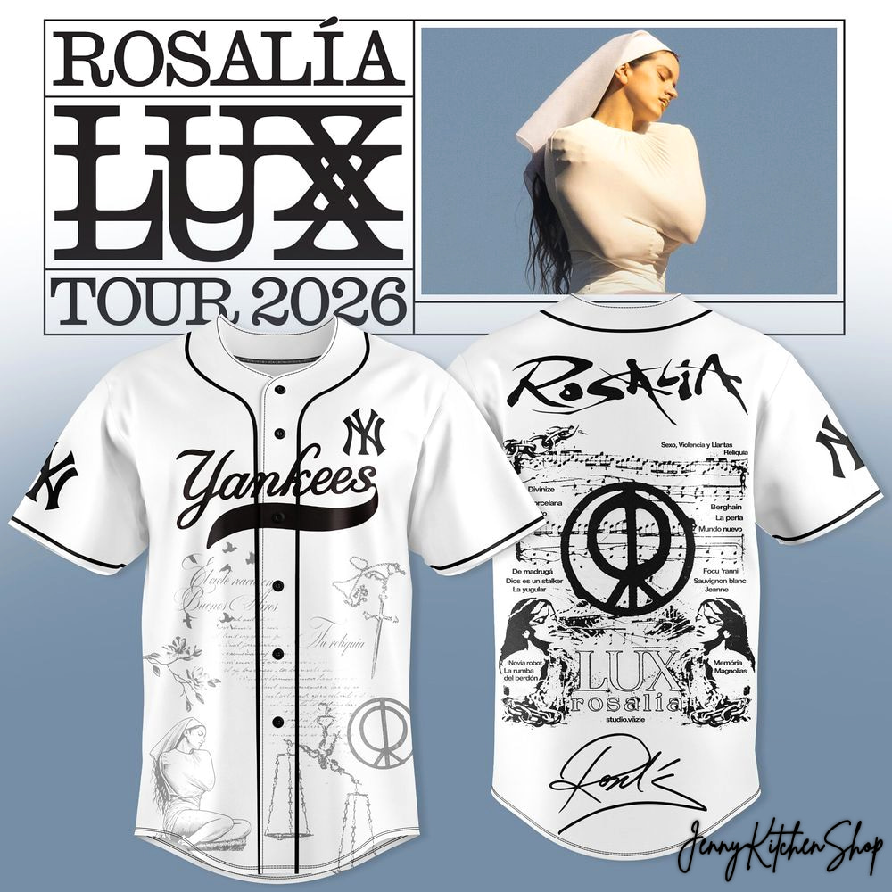 New York Yankees LUX Tour Rosalia 2026 HFN Baseball Jersey