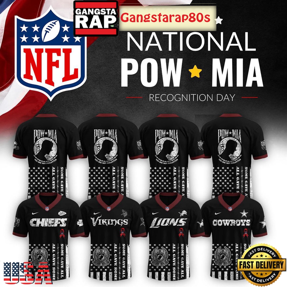 NFL All Team x National Pow Mia Recognition Day 2025 Football Jersey LN