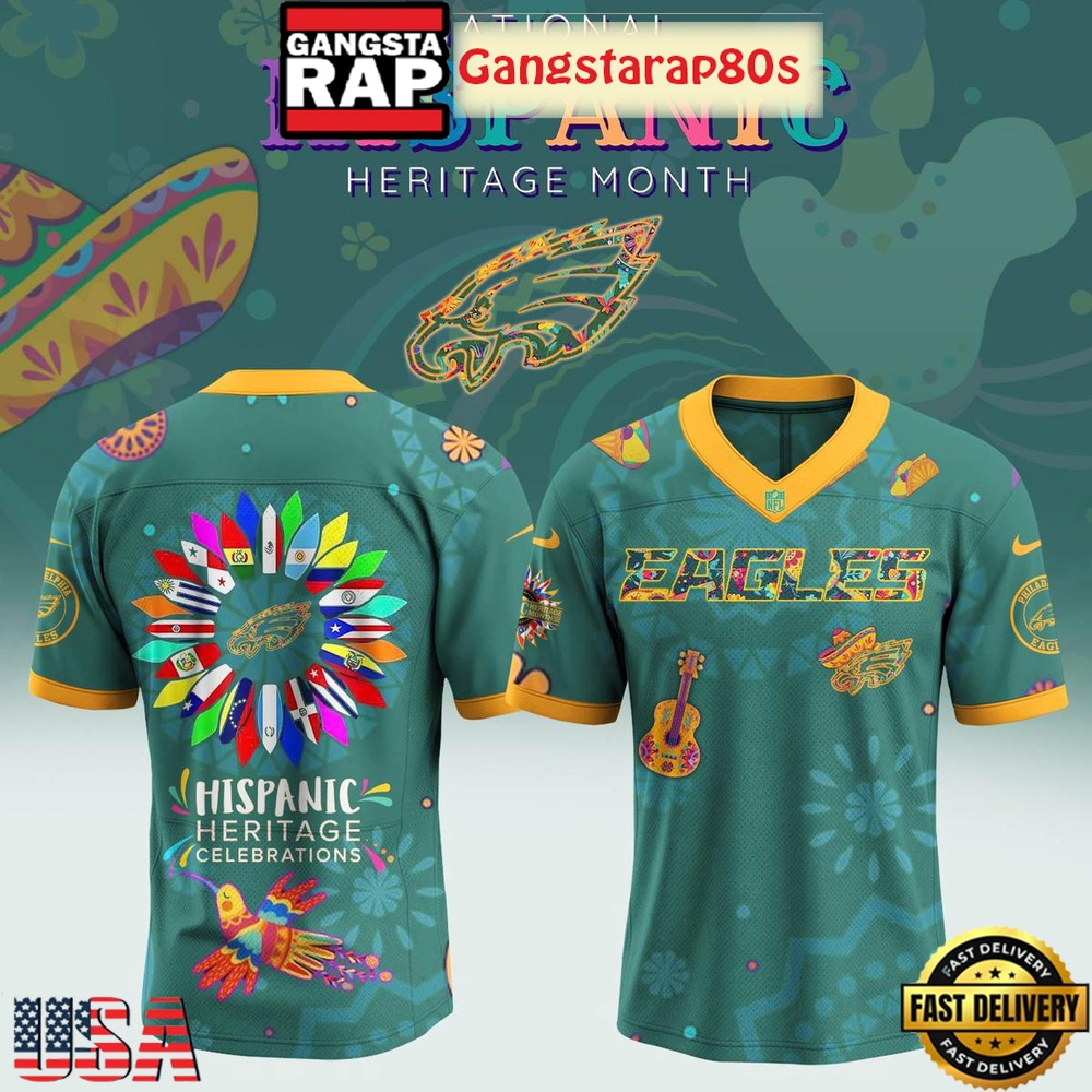 NFL Personalized Team x Hispanic Heritage Month 2025 Football Jersey LN - Image 3