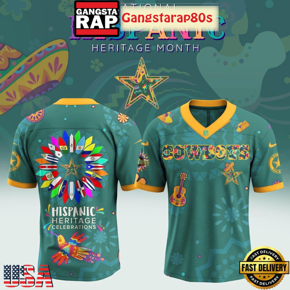 NFL Personalized Team x Hispanic Heritage Month 2025 Football Jersey LN - Image 2