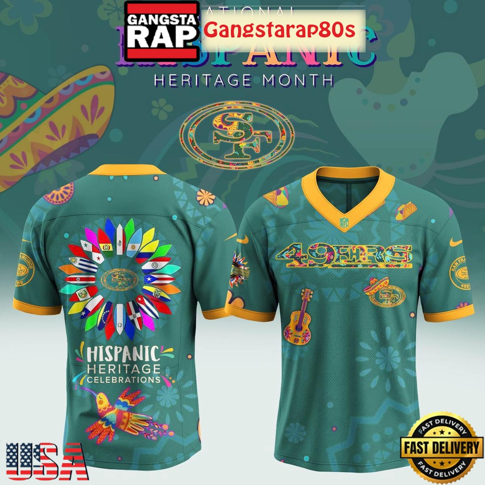 NFL Personalized Team x Hispanic Heritage Month 2025 Football Jersey LN - Image 4