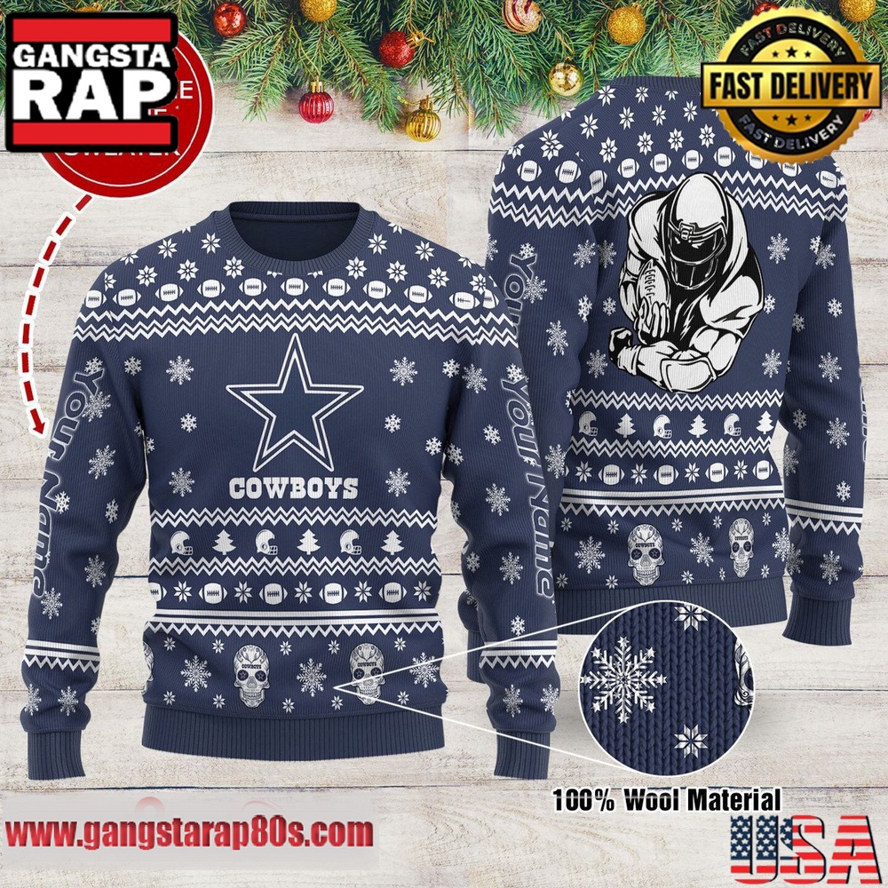 NFL Dallas Cowboys New Edition Custom Ugly Christmas Sweater LN