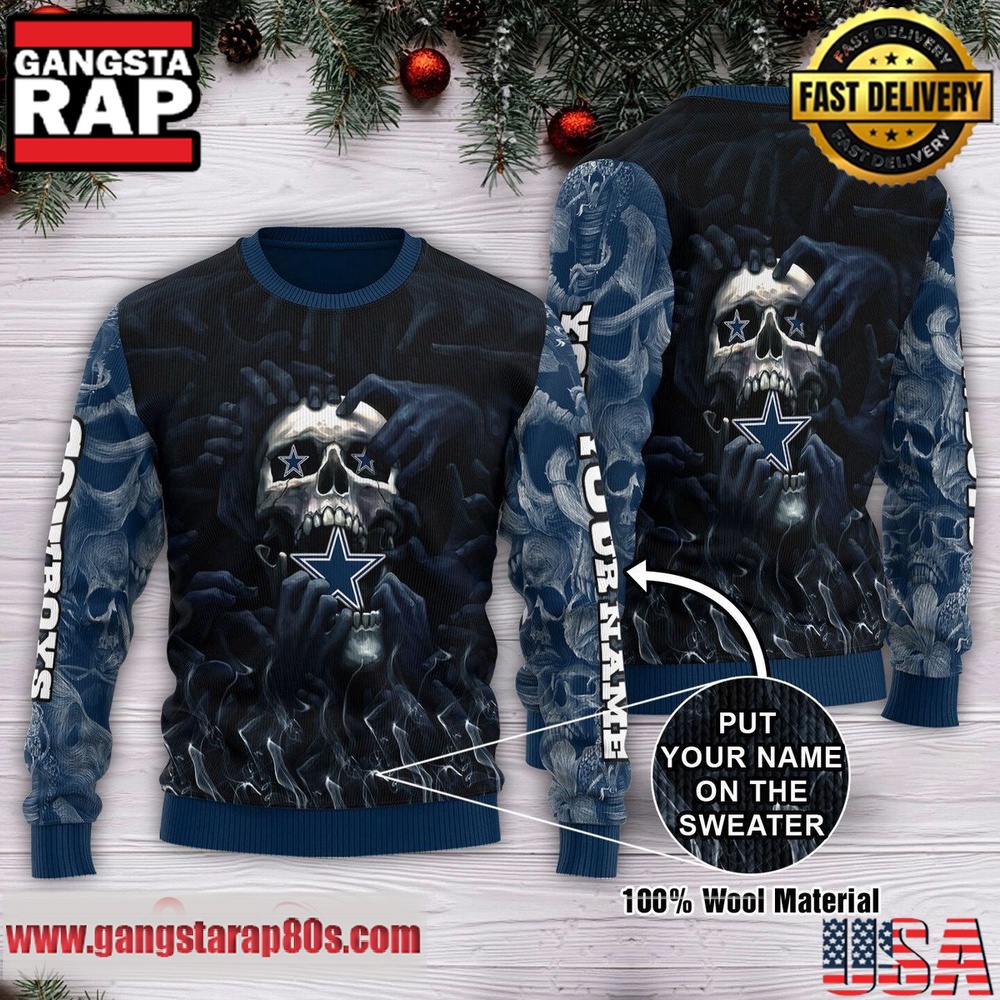 NFL Dallas Cowboys New Edition Personalized Ugly Christmas Sweater LN